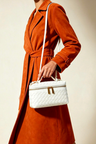 Bulk Cream Woven Premium Vanity Bag - Wholesale