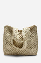 Woven Straw Tote Bag with Tan Strap – Wholesale Crossbody Bag