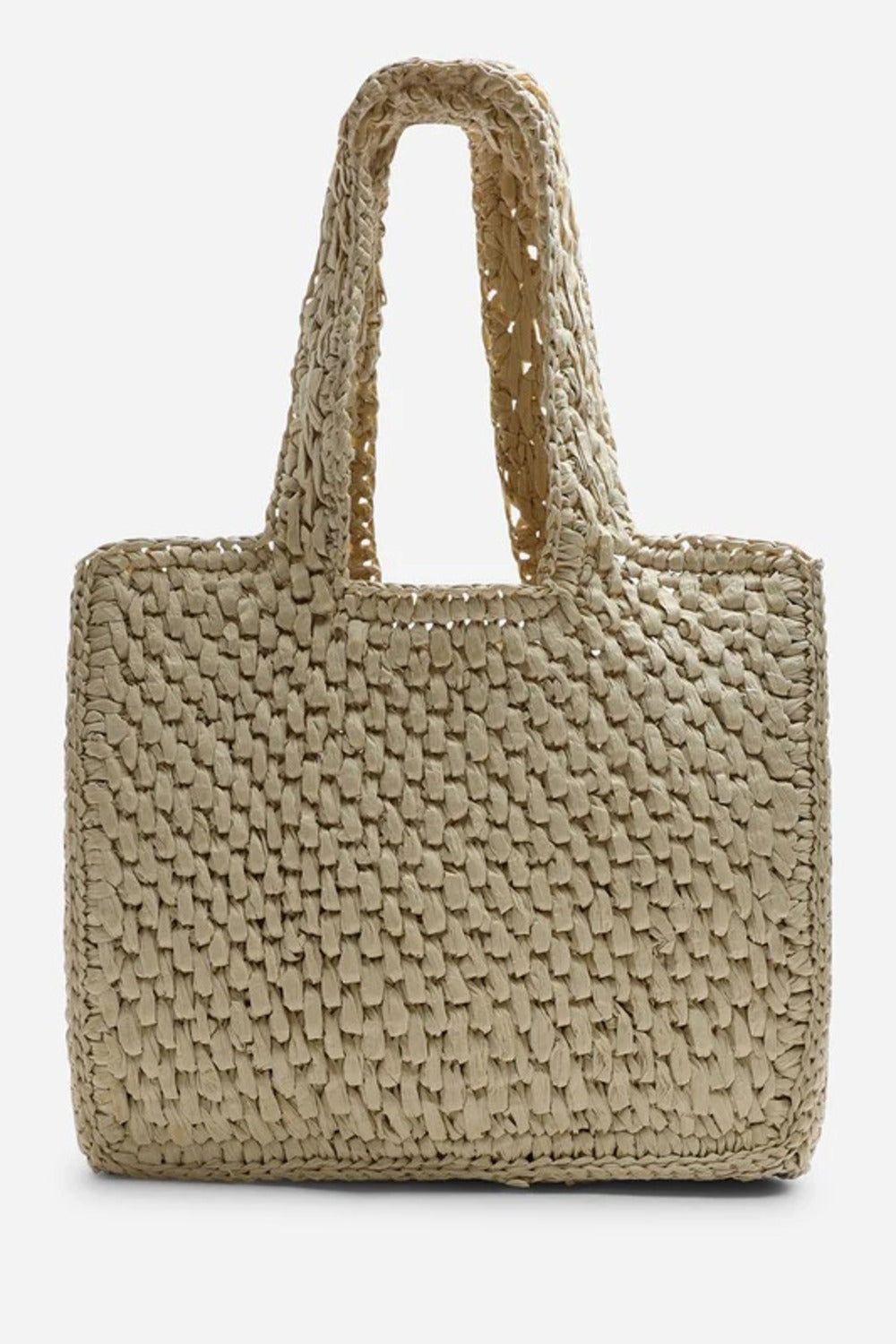 Woven Straw Tote Bag with Tan Strap – Wholesale Crossbody Bag