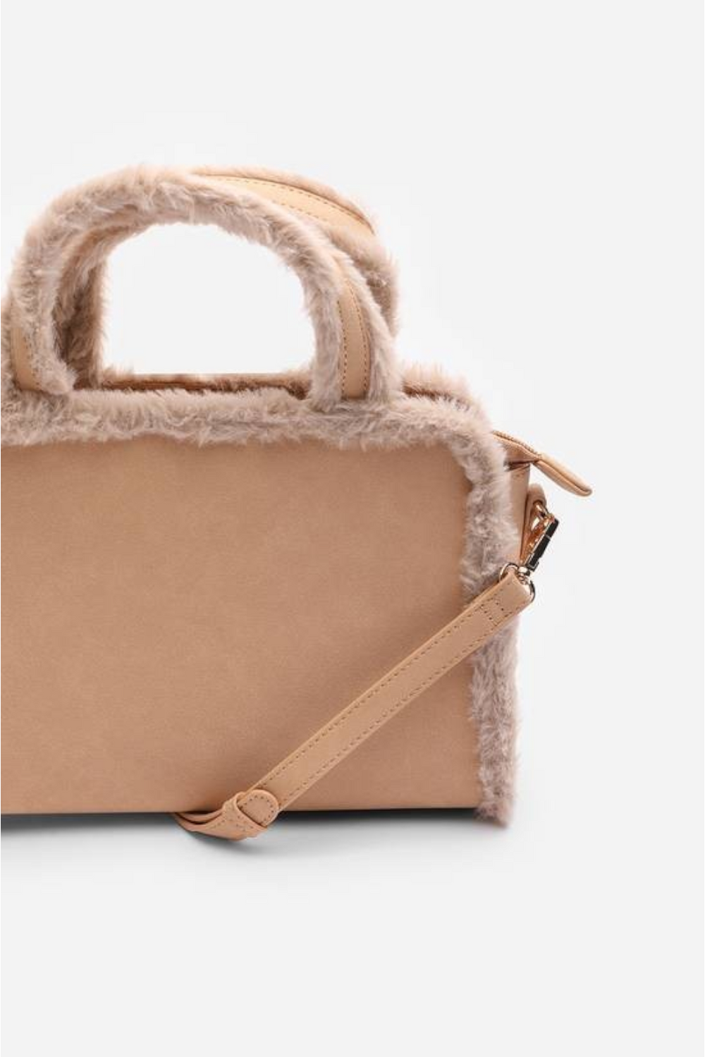 Wholesale Tote Bag with Cross Body Strap In Camel