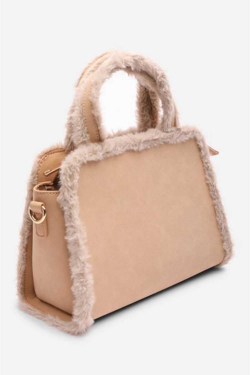 Wholesale Tote Bag with Cross Body Strap In Camel