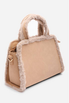 Wholesale Tote Bag with Cross Body Strap In Camel