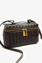 Bulk Brown Woven Premium Vanity Bag - Wholesale