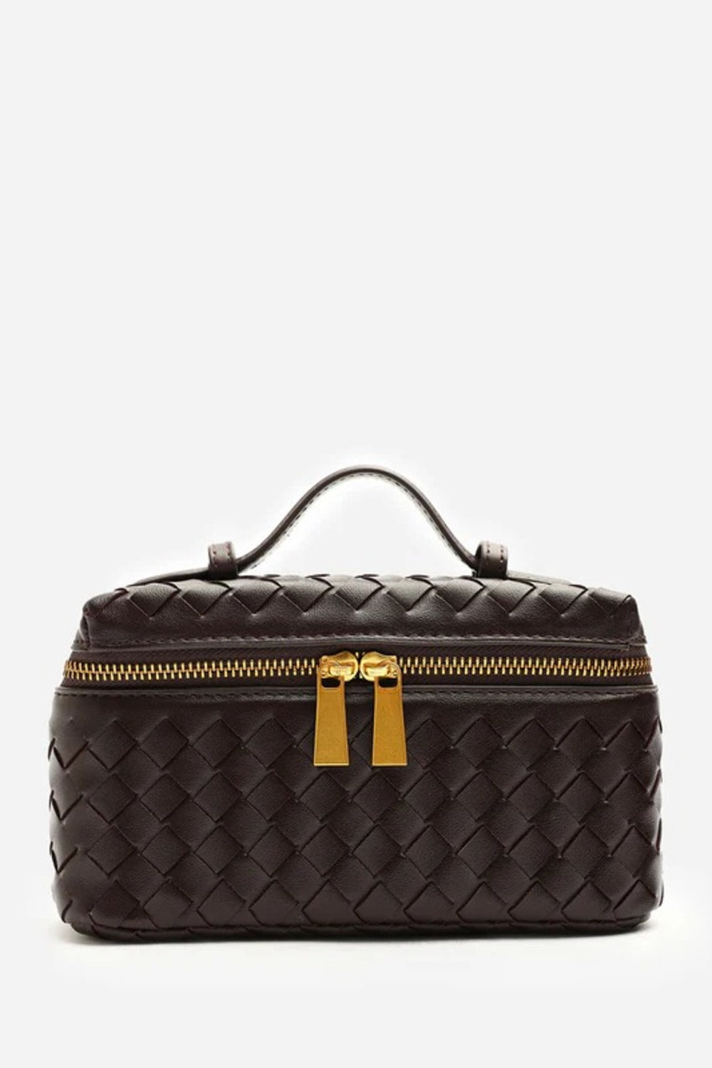 Bulk Brown Woven Premium Vanity Bag - Wholesale
