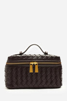 Bulk Brown Woven Premium Vanity Bag - Wholesale