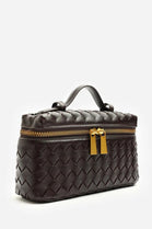Bulk Brown Woven Premium Vanity Bag - Wholesale