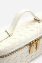 Bulk Cream Woven Premium Vanity Bag - Wholesale
