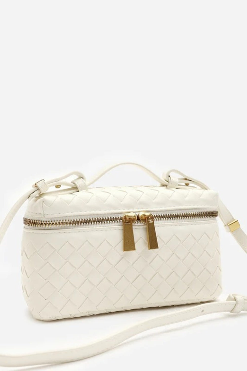 Bulk Cream Woven Premium Vanity Bag - Wholesale