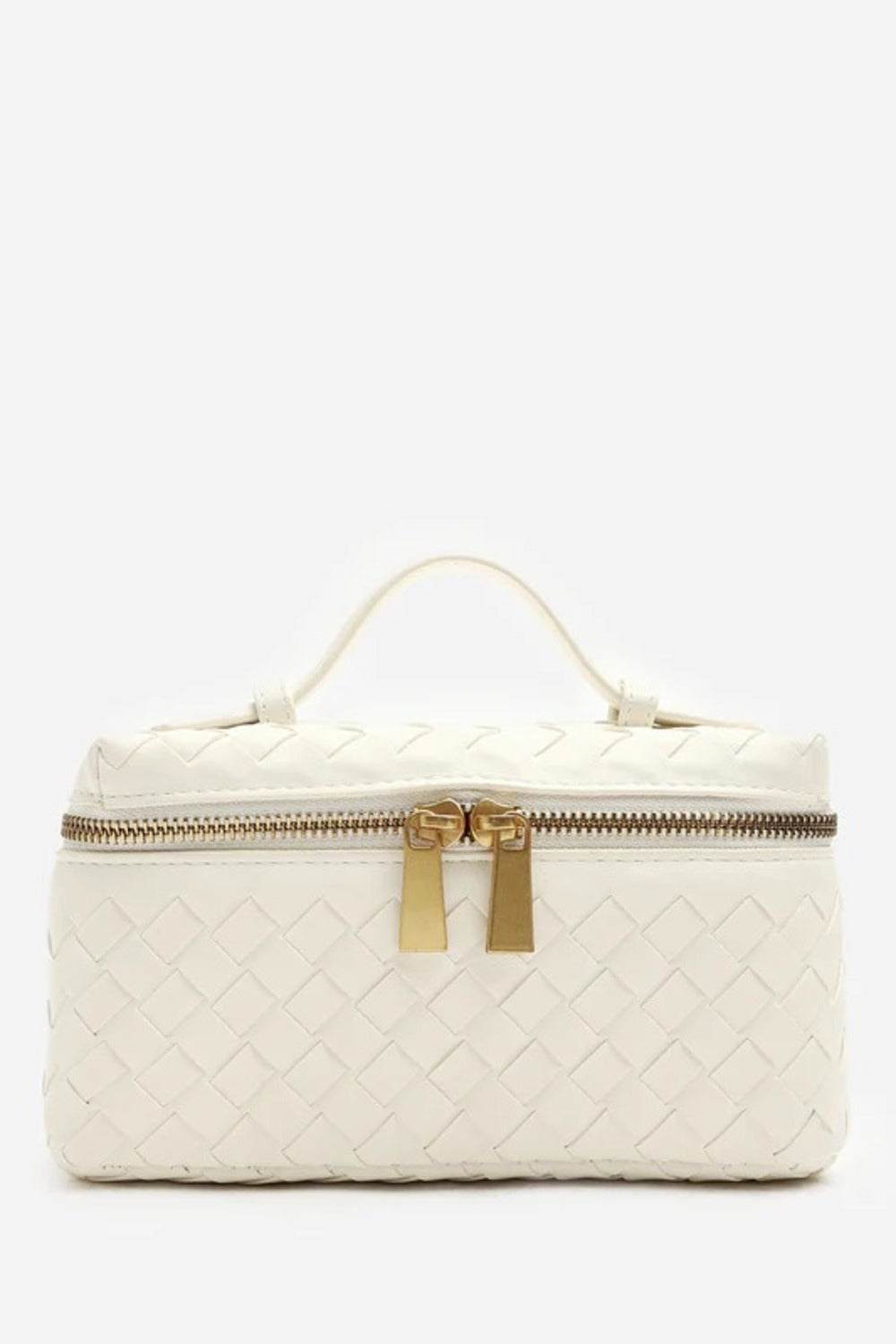 Bulk Cream Woven Premium Vanity Bag - Wholesale