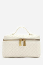 Bulk Cream Woven Premium Vanity Bag - Wholesale