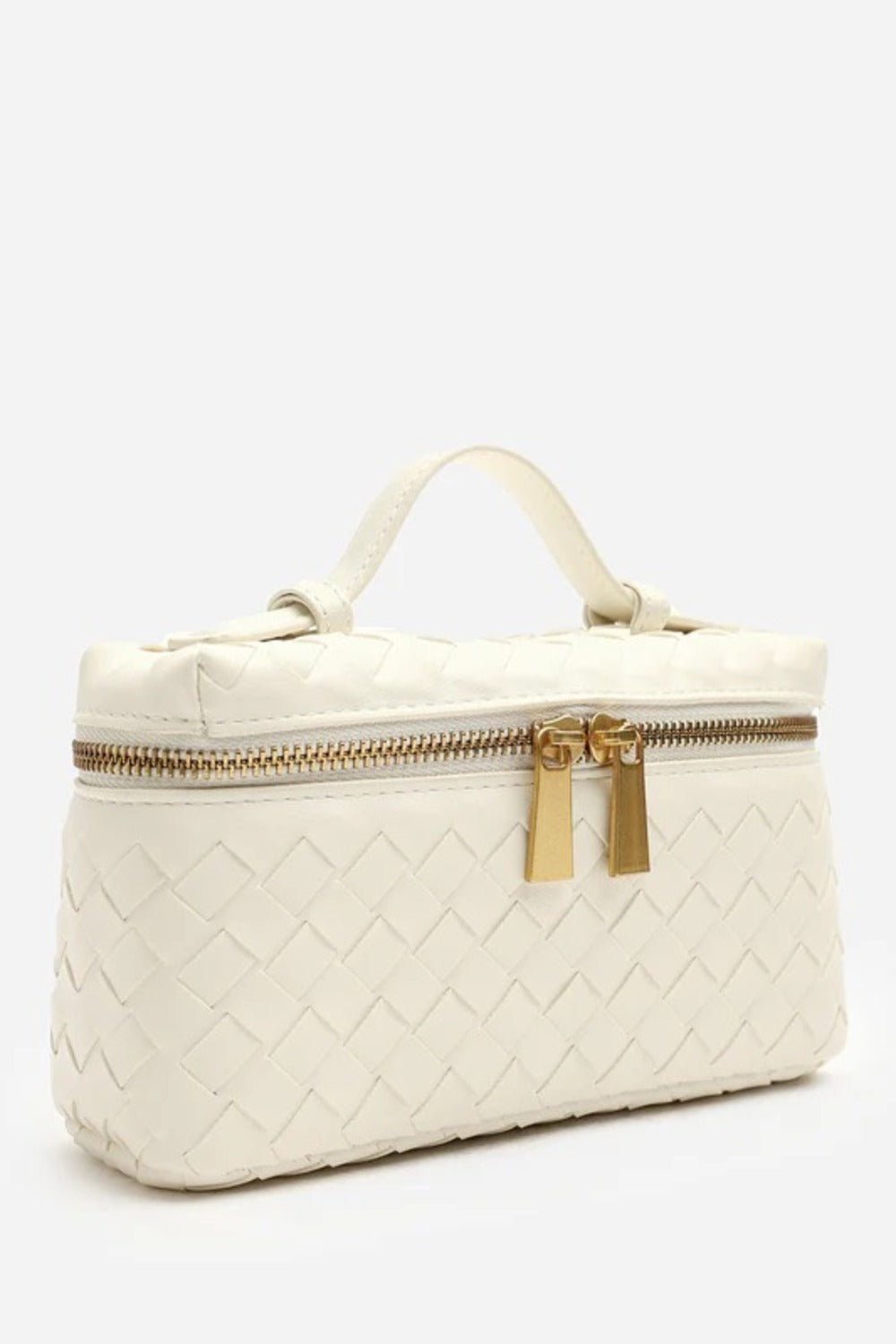 Bulk Cream Woven Premium Vanity Bag - Wholesale