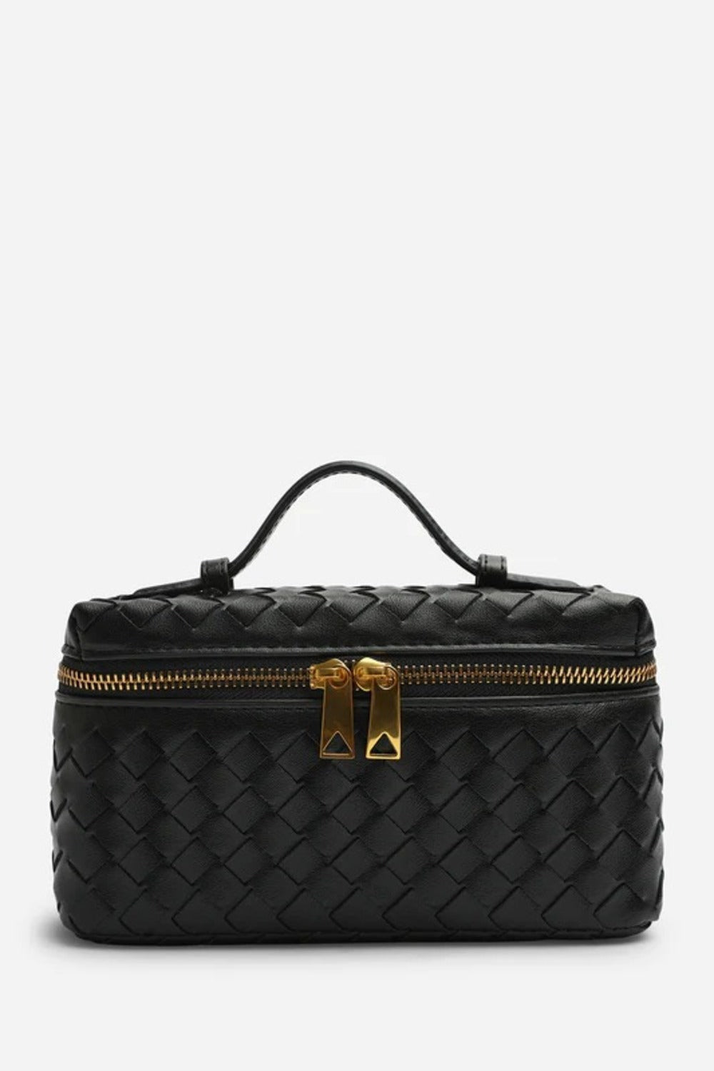 Bulk Black Woven Premium Vanity Bag - Wholesale