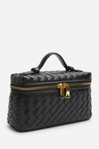 Bulk Black Woven Premium Vanity Bag - Wholesale