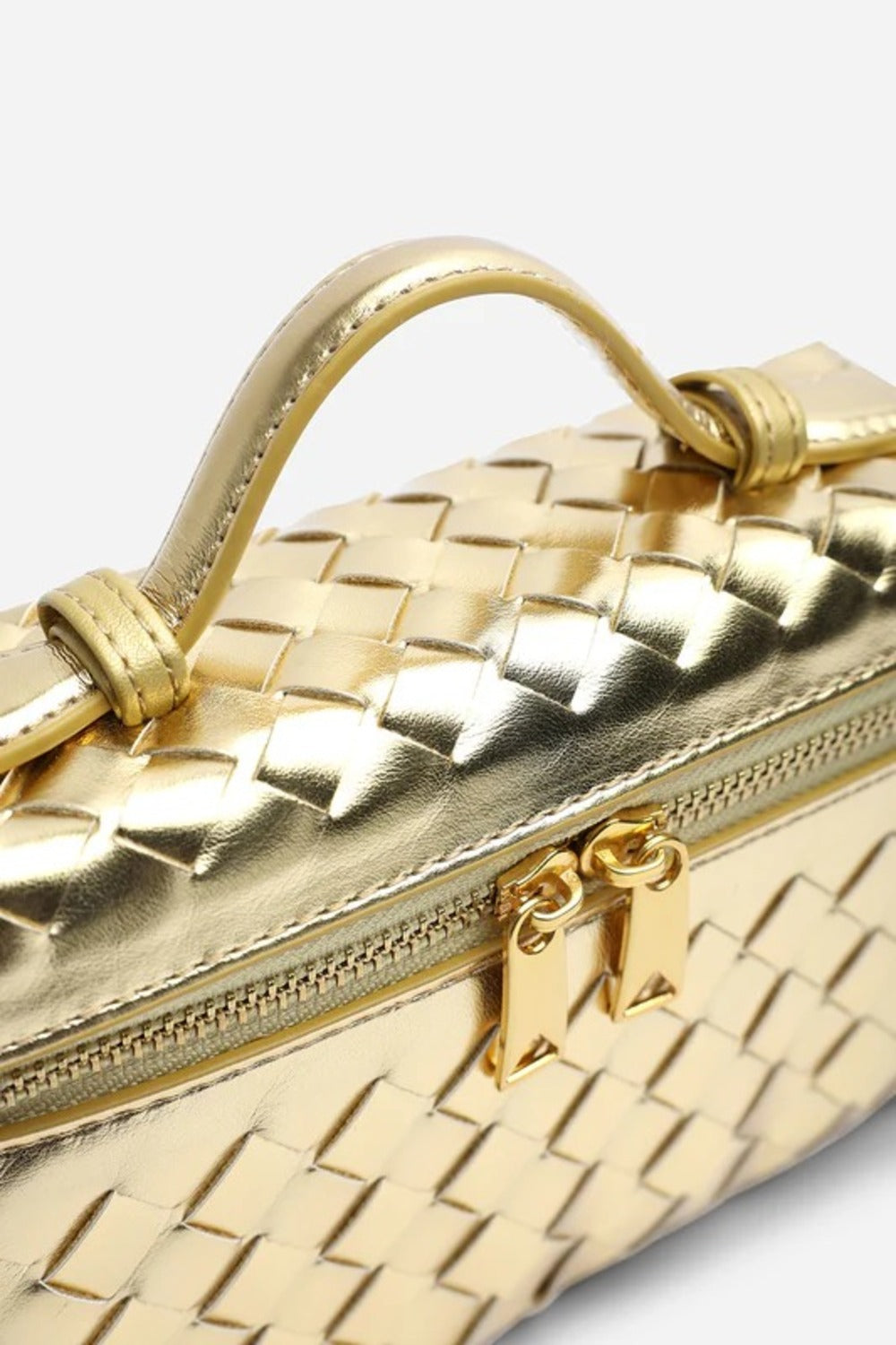 Bulk Gold Woven Premium Vanity Bag - Wholesale