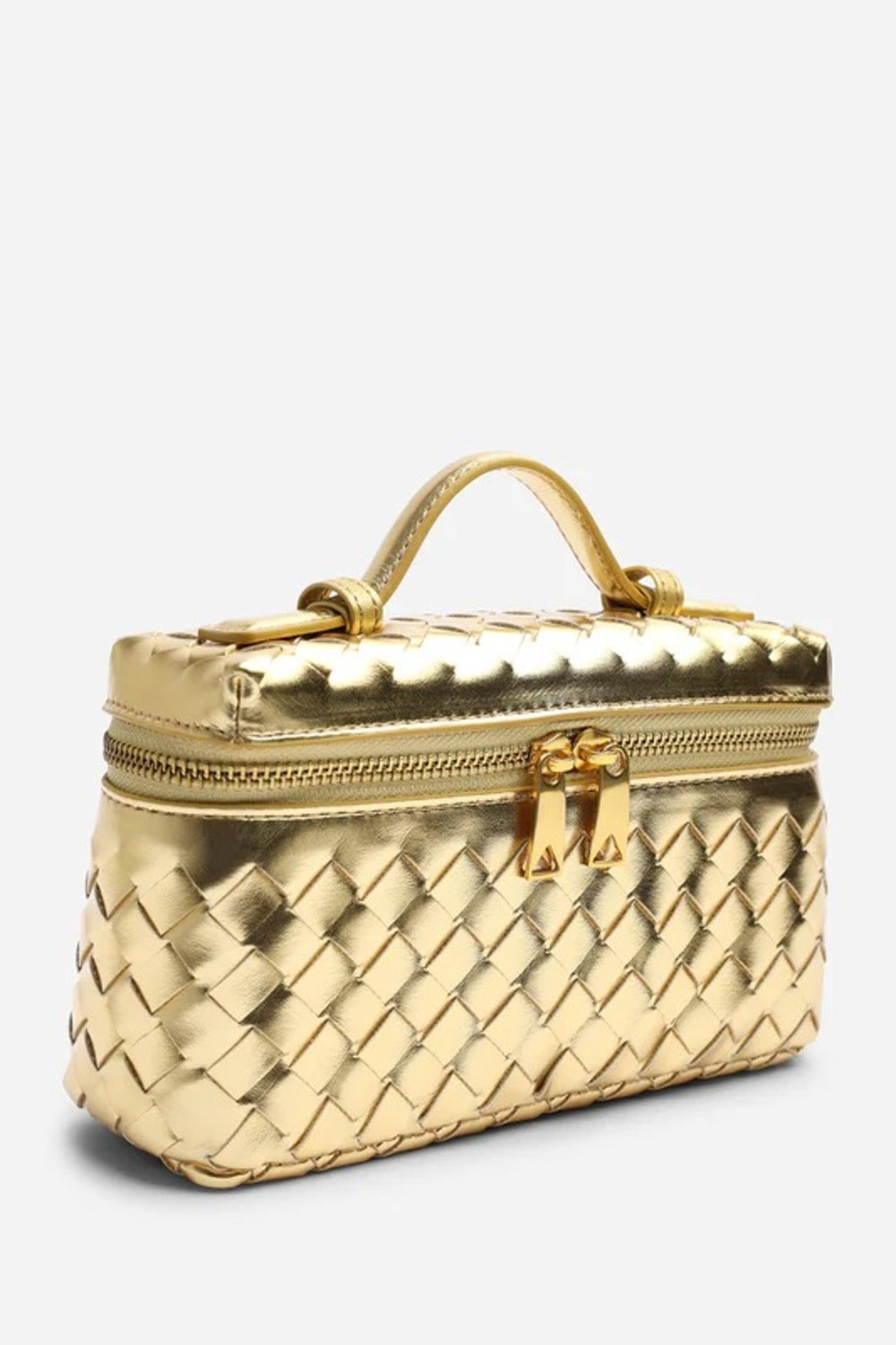 Bulk Gold Woven Premium Vanity Bag - Wholesale