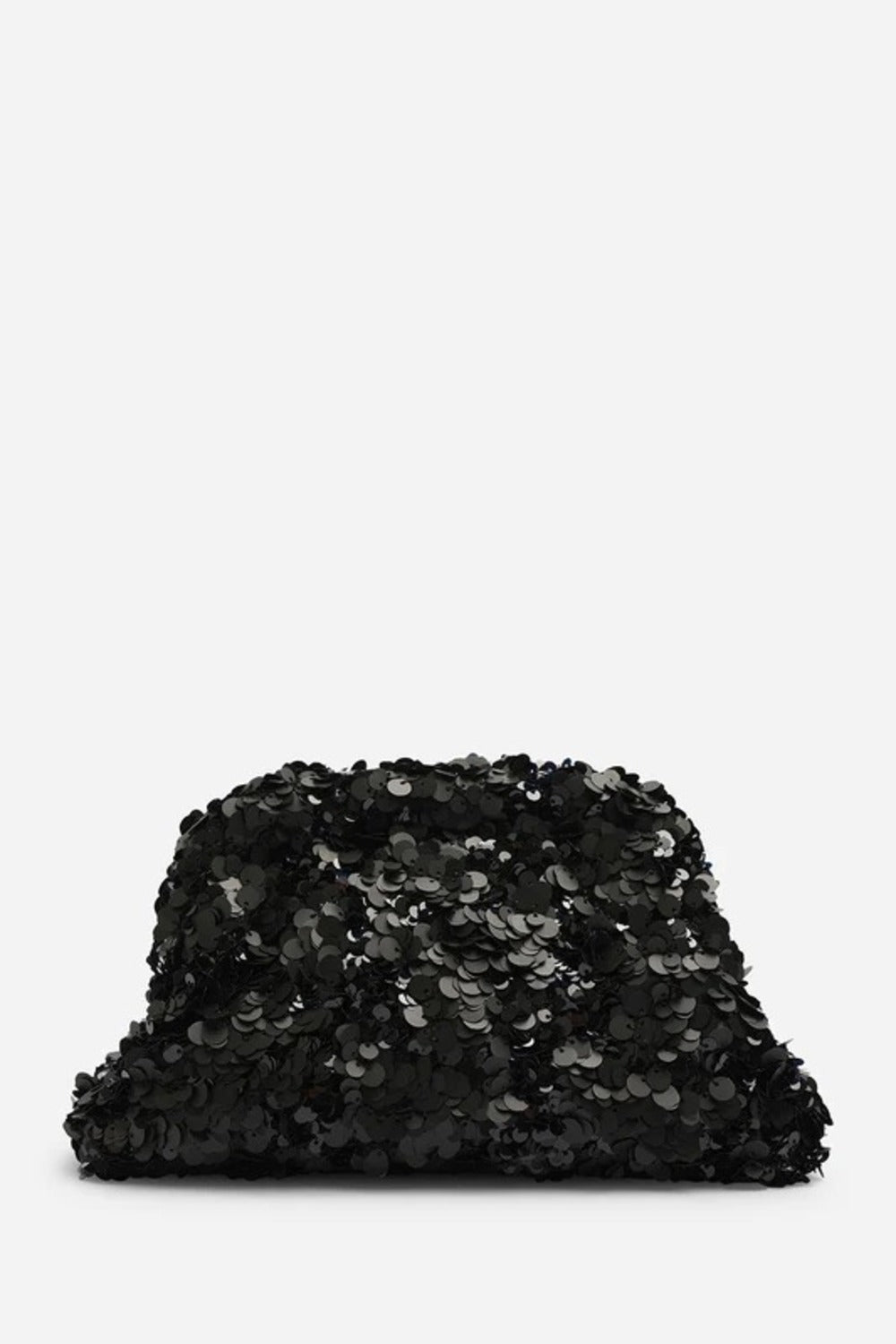 Black Sequin Cloud Clutch Bag - Wholesale Bulk Evening Handbag