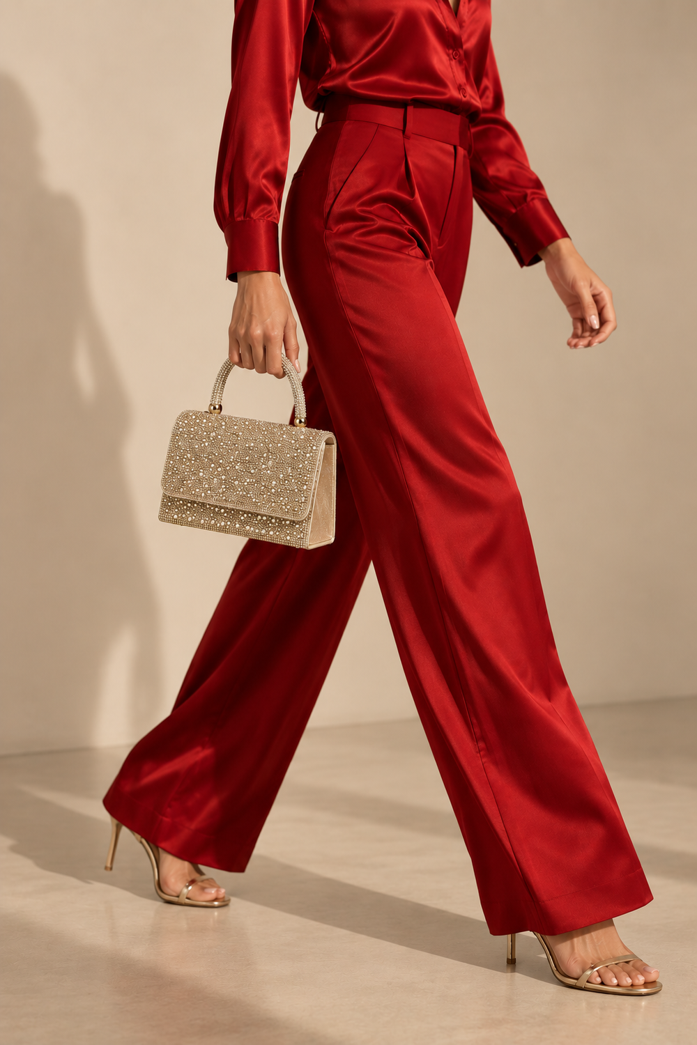 Wholesale Gold Rhinestone Evening Top-Handle Bag