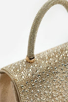 Wholesale Gold Rhinestone Evening Top-Handle Bag