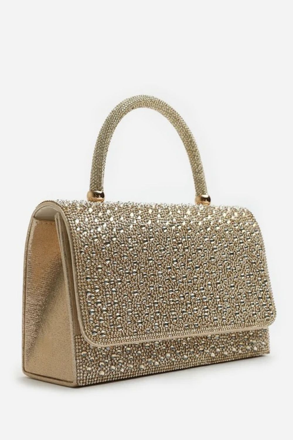 Wholesale Gold Rhinestone Evening Top-Handle Bag