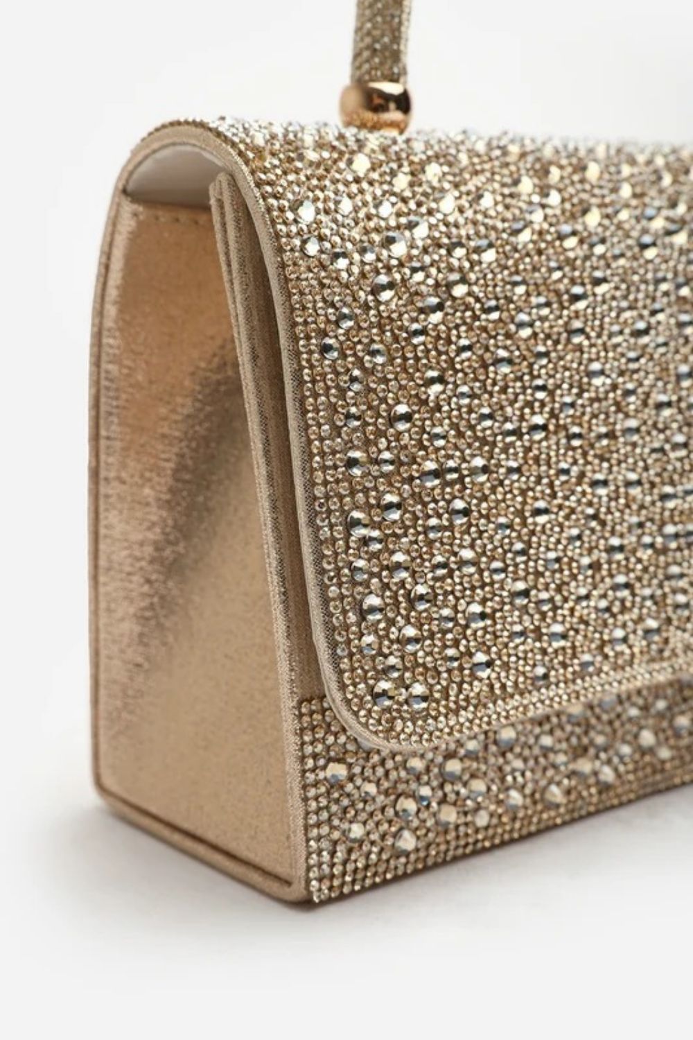 Wholesale Gold Rhinestone Evening Top-Handle Bag