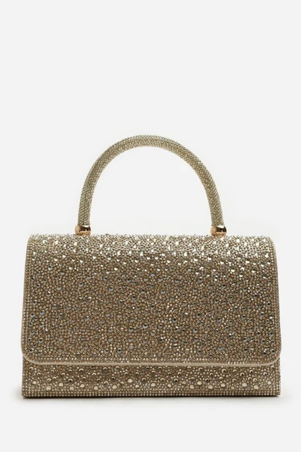 Wholesale Gold Rhinestone Evening Top-Handle Bag
