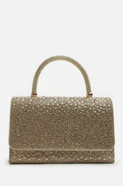 Wholesale Gold Rhinestone Evening Top-Handle Bag