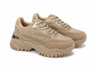 Women's Rhinestone Embellished Khaki Chunky Trainers | Wholesale Footwear