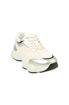 WHITE CHUNKY SOLE LACE UP TRAINERS