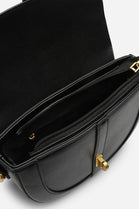 Wholesale Black Faux Leather Crossbody Bag with Adjustable Strap & Secure Lock