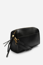 Classic Black Everyday Faux Leather Shoulder Bag