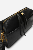 Classic Black Everyday Faux Leather Shoulder Bag
