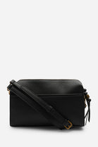 Classic Black Everyday Faux Leather Shoulder Bag