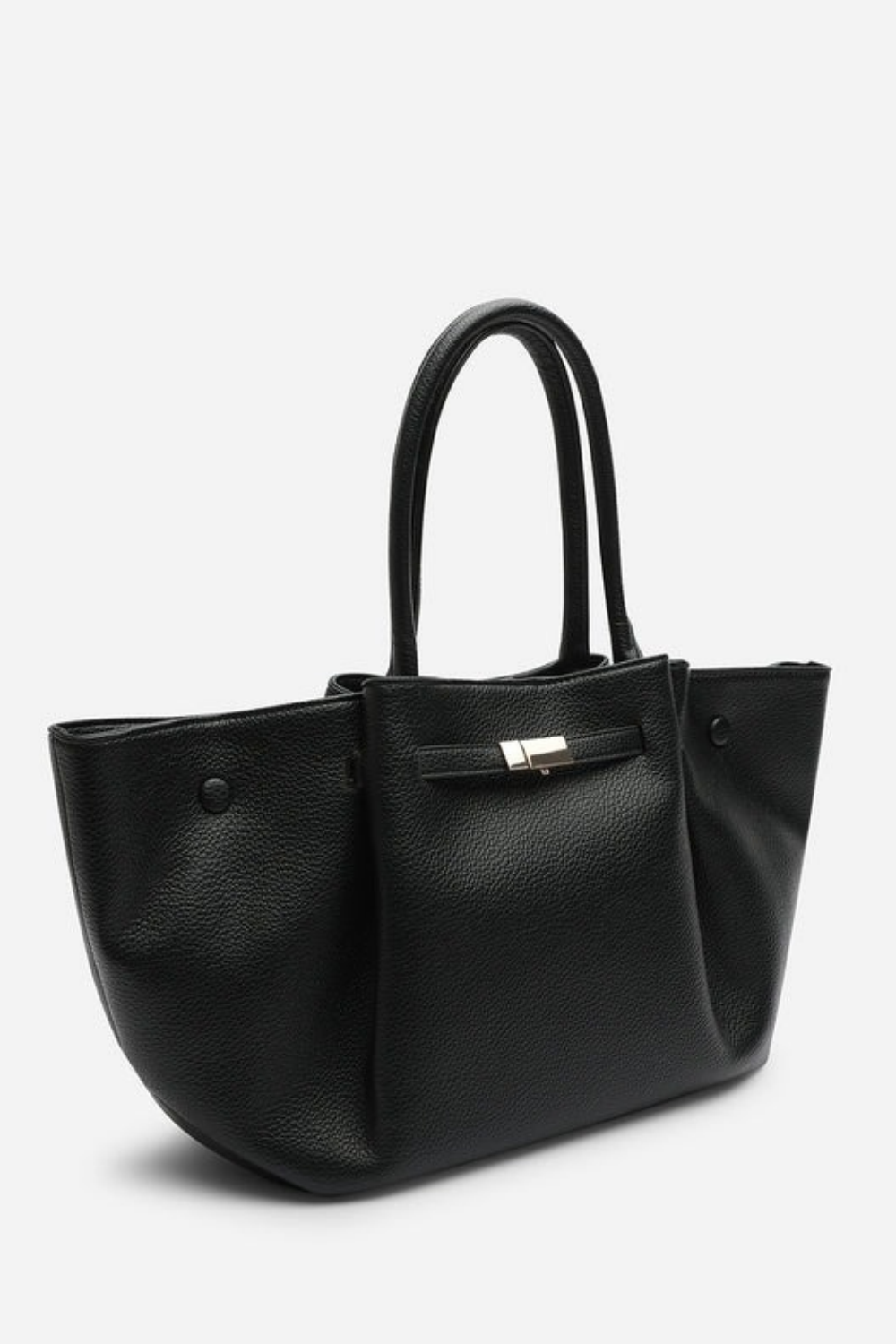 Wholesale Slouchy Faux Suede Hobo Bag – Black Faux Leather