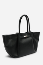 Wholesale Slouchy Faux Suede Hobo Bag – Black Faux Leather