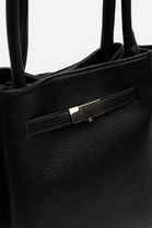 Wholesale Slouchy Faux Suede Hobo Bag – Black Faux Leather
