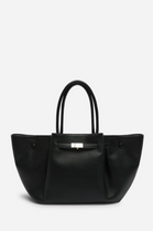 Wholesale Slouchy Faux Suede Hobo Bag – Black Faux Leather