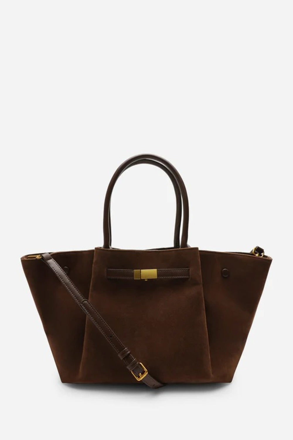 Wholesale Slouchy Faux Suede Hobo Bag – Dark Brown