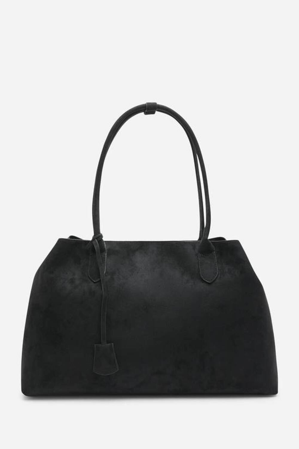 Wholesale Premium Black Suede Slouchy Shoulder Bag