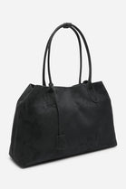 Wholesale Premium Black Suede Slouchy Shoulder Bag