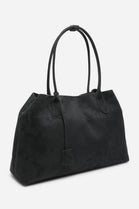 Wholesale Premium Black Suede Slouchy Shoulder Bag