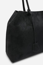 Wholesale Premium Black Suede Slouchy Shoulder Bag