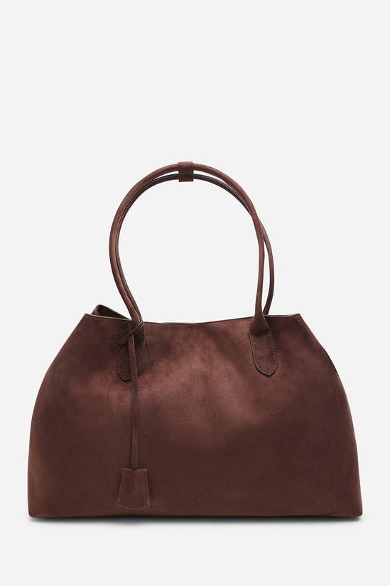 Wholesale Premium Dark Brown Suede Slouchy Shoulder Bag