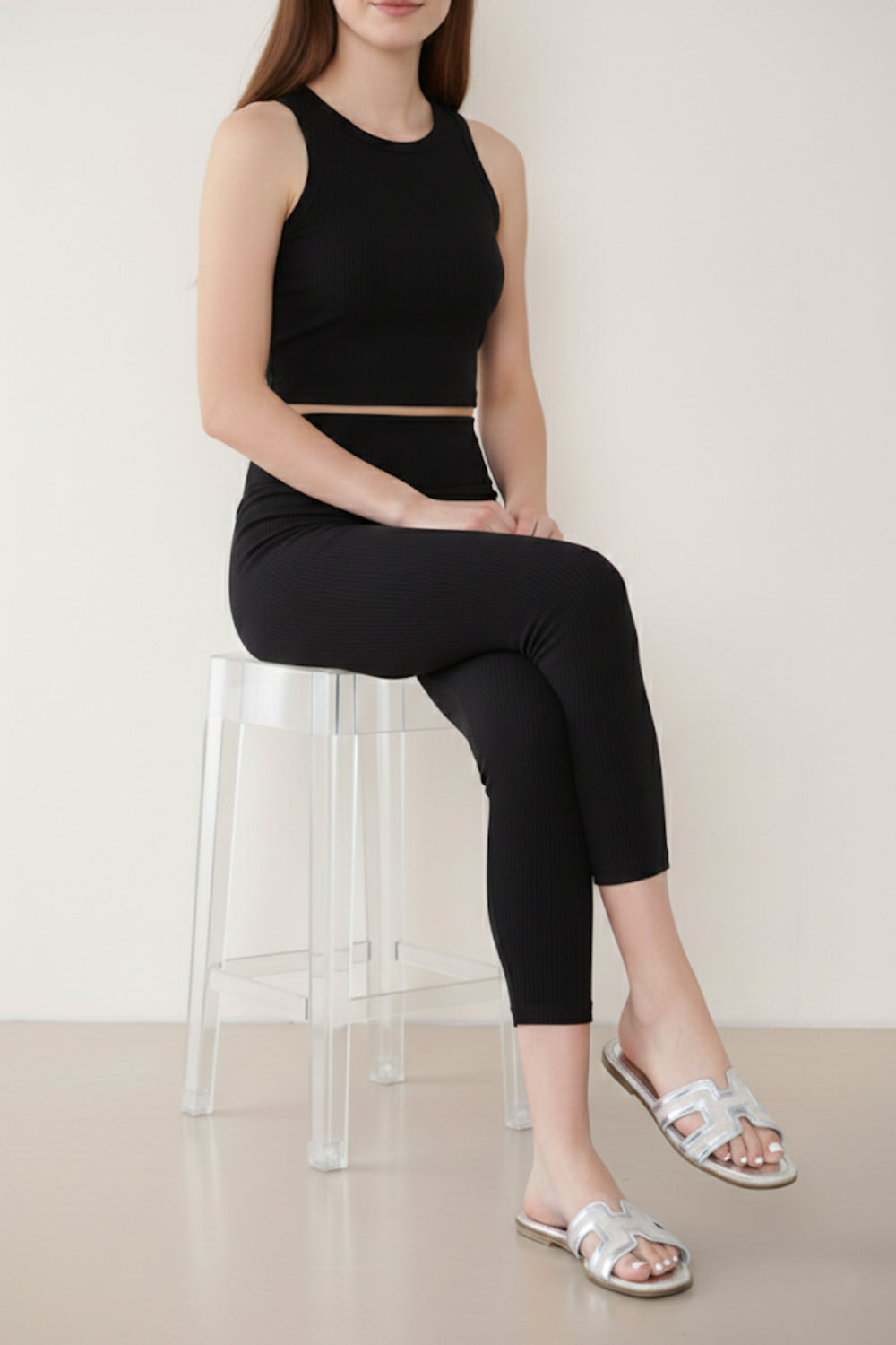 Women’s Silver Flat Cut‑Out Sandals | Wholesale Summer Footwear