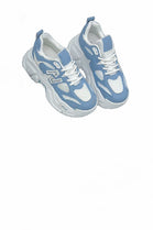 BLUE CHUNKY LACE UP SNEAKERS TRAINERS