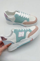 MULTI CHUNKY LACE UP TRAINERS