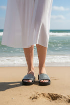 Women’s Rhinestone Chunky Platform Slide Sandals