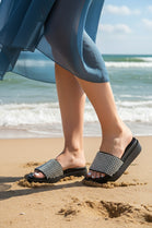 Women’s Rhinestone Chunky Platform Slide Sandals