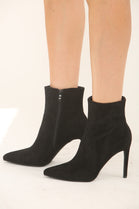 Women's Stiletto Heel Ankle Boots in Black