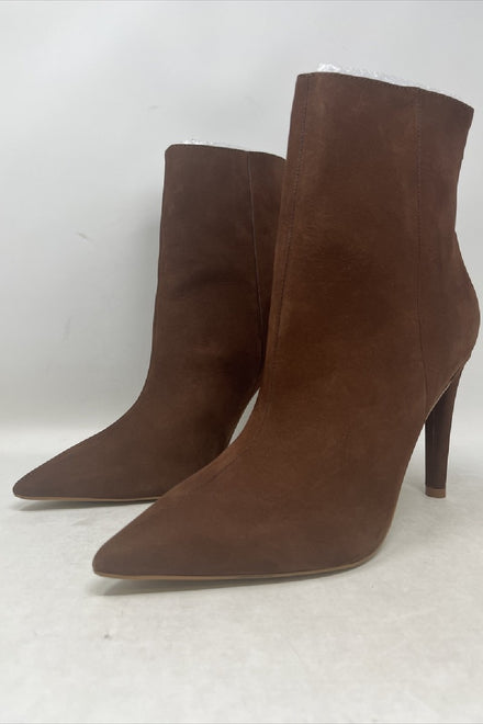 Women's Stiletto Heel Ankle Boots in Brown