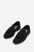 Black Suede Tassel Loafer